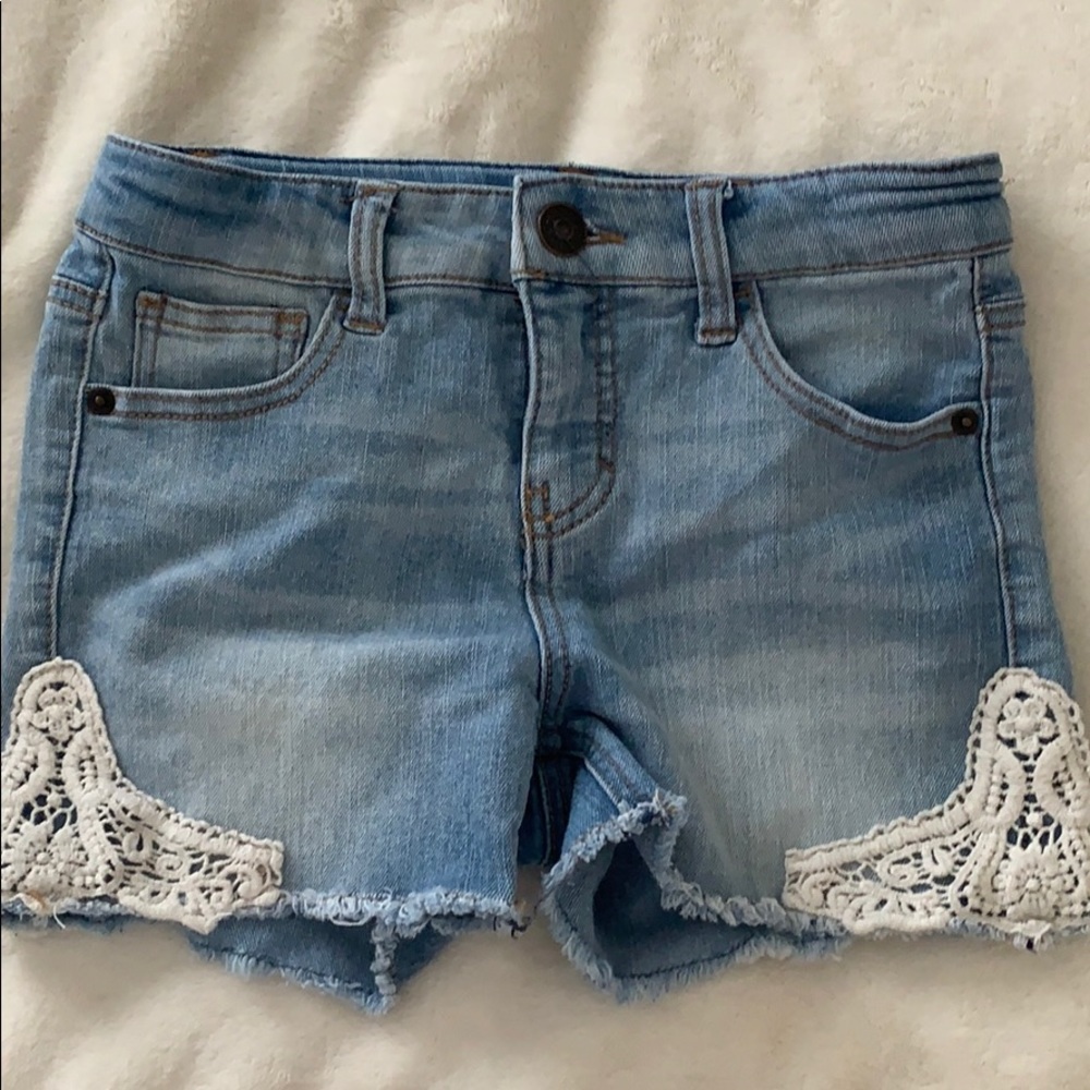 Jean Shorts with Lace Detail (Kids Large)